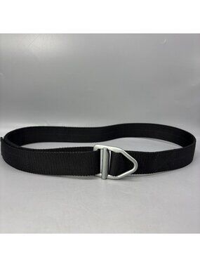 Bison Designs Last Chance Heavy Duty Belt Mens Small Black Gunmetal Buckle